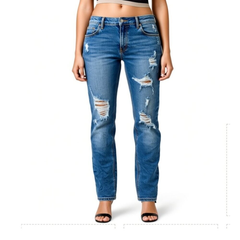 Old Navy Rockstar Super Skinny mid-rise jeans Size 6P (KJ01)